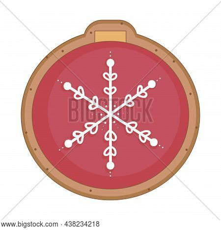 Gingerbread Christmas Tree Toy Christmas Cookies. Vector Illustrations