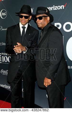 LOS ANGELES - OCT 23:  Jimmy Jam, Terry Lewis at 2021 Ebony Power 100 at the Beverly Hilton Hotel on October 23, 2021 in Beverly Hills, CA