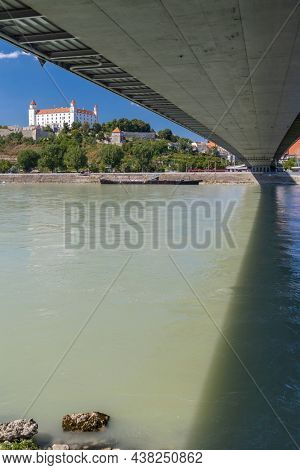 Bratislava castle and Danube river, Slovakia