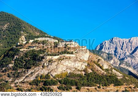 old fortification town Briancon in France