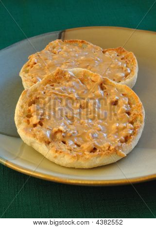 English Muffin With Peanut Butter