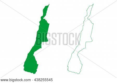 Malhada Municipality (bahia State, Municipalities Of Brazil, Federative Republic Of Brazil) Map Vect