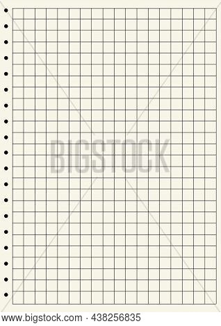 Graph Paper Seamless Pattern - Blank Grid Or Sheet Of Graph Paper For Back To School