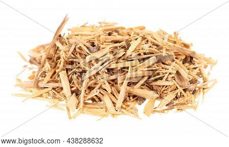 Muira Puama Herbal Tea, Isolated On White Background. Natural Potency Wood, Medicinal Plant, Dry Tea