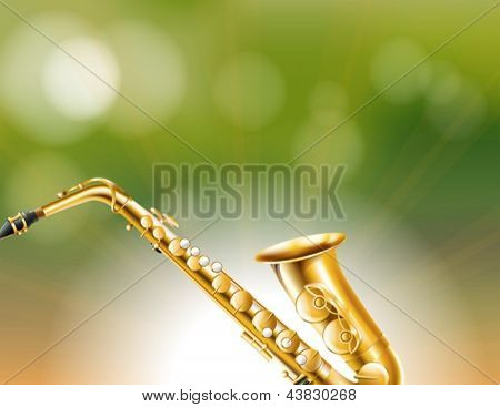 Illustration de l'instrument de perce conique doré