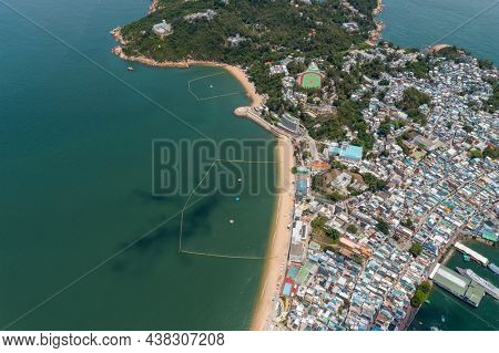 Top down view of Cheung Chau lantau island