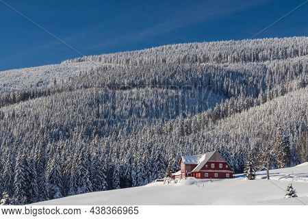 Winter landscape around Horni Mala Upa, Giant Mountains (Krkonose), Northern Bohemia, Czech Republic