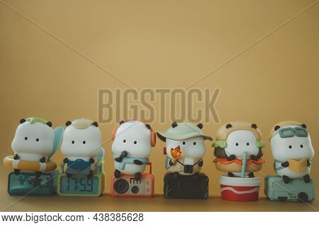 Bangkok, Thailand - November 3, 2021 : Set Of Figure Of Star Moly Tuo Tuo Wonder Ride Have A Total O