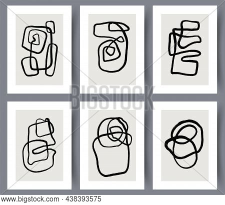 Printable Wall Art Vector Poster Set Vector.