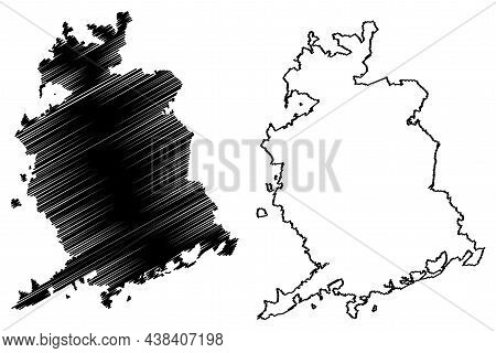 Satna District (madhya Pradesh State, Rewa Division, Republic Of India) Map Vector Illustration, Scr