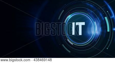 It Consultant Presenting Tag Cloud About Information Technology 3d Illustration