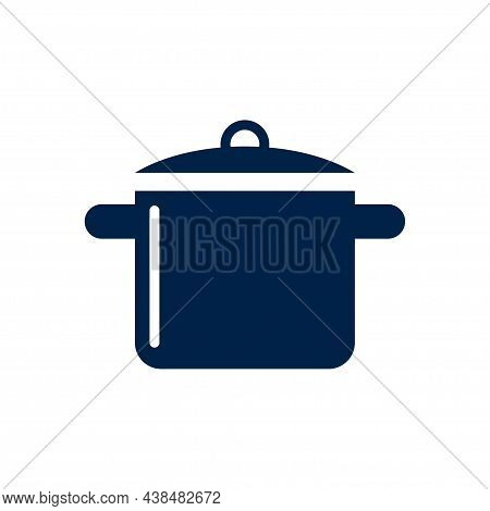 Sauce Pan Icon Symbol. Premium Quality Isolated Pot Element In Trendy Style.