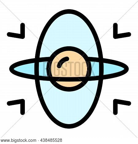 Sphere Gyroscope Icon. Outline Sphere Gyroscope Vector Icon Color Flat Isolated
