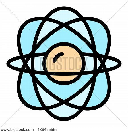 Gravity Gyroscope Icon. Outline Gravity Gyroscope Vector Icon Color Flat Isolated