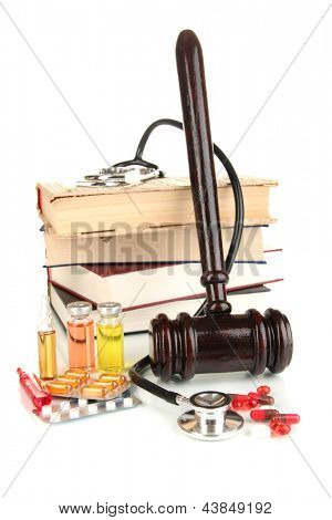 Concetto di medicina forense close up