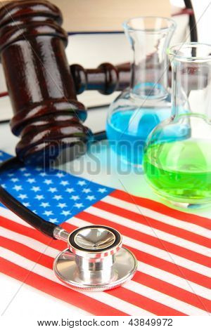Concetto di medicina forense close up
