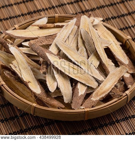 Chinese Herbal Medicine Astragalus Root.