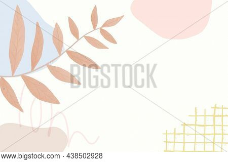 Aesthetic botanical leaf background design