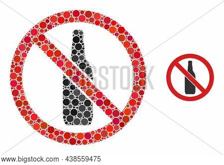 Forbidden Beer Vector Composition Of Small Circles In Variable Sizes And Color Tints. Small Circles 