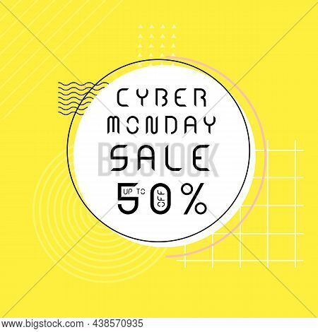 Cyber Monday Big Sale Social Media Post Or Flyer Template Design