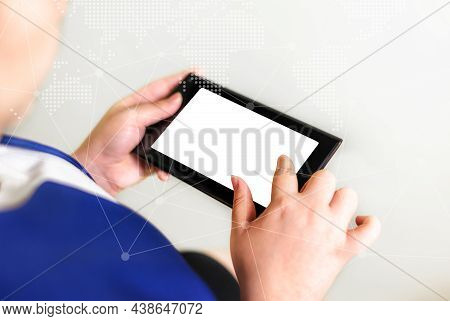 Technology Network And Online Banking And Internet Banking And Networking People Concept, Business W