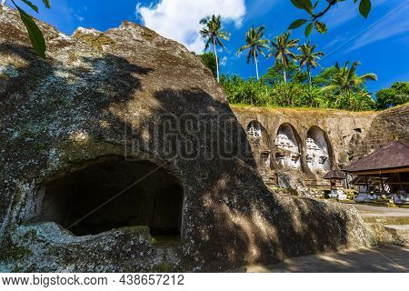 Ganung Kawi Temple in Bali Island Indonesia - travel and architecture background