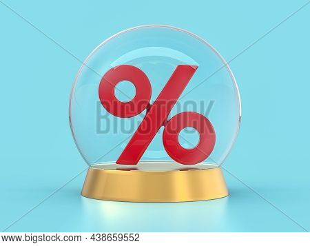 Seasonal Sales Background With Percent Discount Pattern. 3d