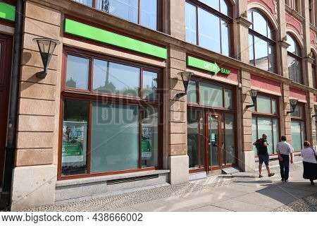 Wroclaw, Poland - September 2, 2018: Getin Bank Branch In Wroclaw, Poland. The Bank Has 2.4 Million 