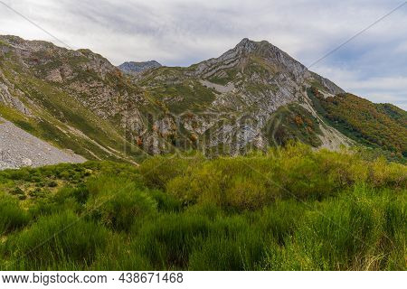 Autumn Landscape In The Somiedo Natural Park In Asturias.