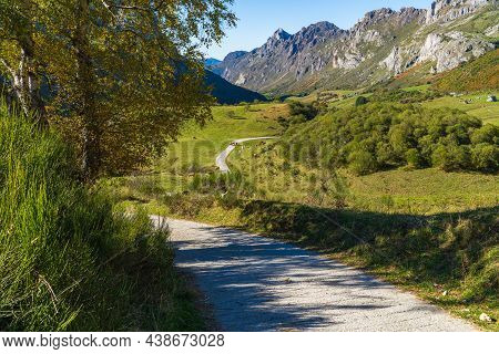Landscape Of The Somiedo Natural Park In Asturias. Route From Valle De Lago To Lago Del Valle.