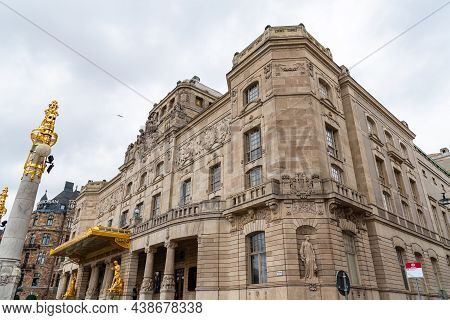 Stockholm, Sweden - August 10, 2019: Kungliga Dramatiska Teatern Or Royal Dramatic Theatre. Exterior