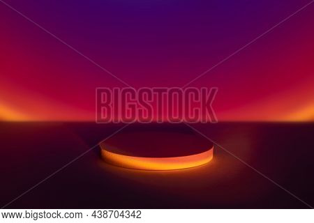 Sunset projector lamp product backdrop