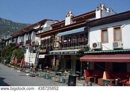 Akyaka - slow city in Turkey.August 1,2021. Mugla,Turkey