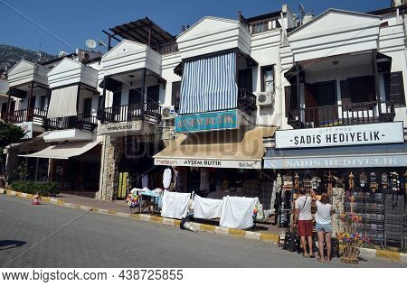 Akyaka - slow city in Turkey.August 1,2021. Mugla,Turkey
