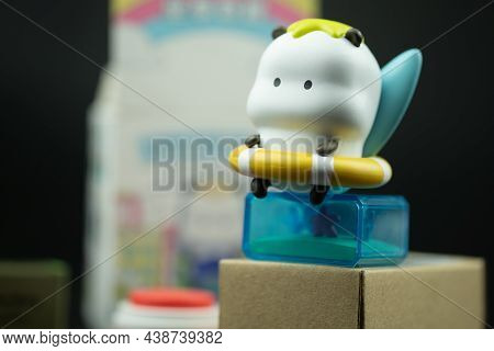 Samut Prakan, Thailand - November 6, 2021 : A Cute Star Moly Tuo Tuo Wonder Ride Series Figure Blind