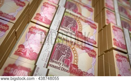 Iraq Dinar Money Banknotes Pack Illustration