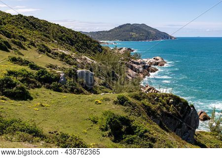 Trail Over The Cliffs With Ocean In Background