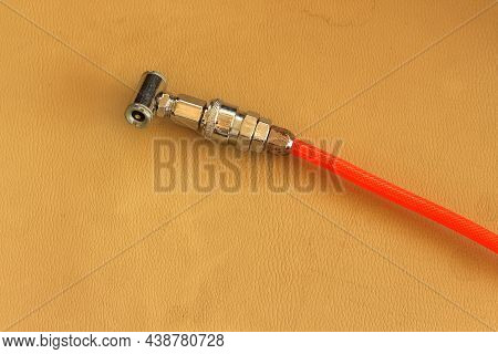 Air Pump Head Of Station Service For Vehicle Tires, Tire Air Machine For Car And Motorcycle.