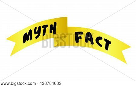 Myths Facts Sign. Vector & Photo (Free Trial) | Bigstock