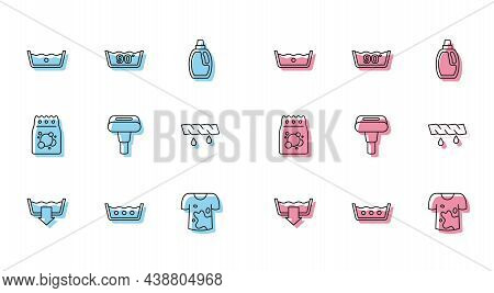 Set Line Washing Modes, Temperature Wash, Dirty T-shirt, Garment Steamer, Squeeze Clothes, Laundry D