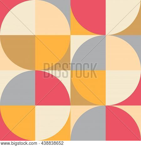 Abstract Vector Geometric Design. Minimal Brochure Template For Headline Bauhaus Baskground Vector I