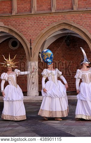 Krakow, Poland - July 29, 2021: Performance - Harmonia Mundi Performed By Cracovia Danza Ballet In T