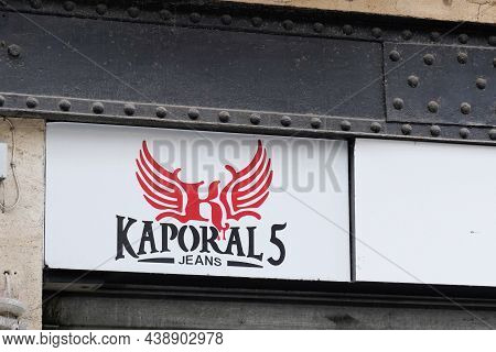 Bordeaux , Aquitaine France - 10 25 2021 : Kaporal Logo Brand And Sign Text On Facade Wall For Frenc