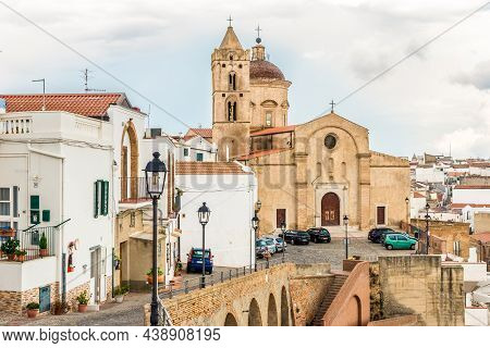 Pisticci,italy - September 5,2021 - View At The Church Of Saints Peter And Paul In Pistici. Pisticci