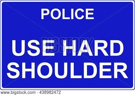 Police Use Hard Shoulder When The Vehicle Has Been In An Accident Or Broken Down Motorway Traffic Sa