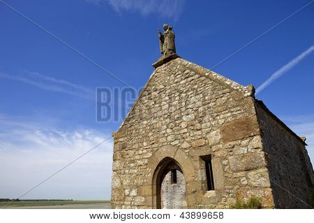 Saint Aubert Şapel, Mont Saint Michel, Fransa