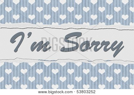 I'm Sorry Message