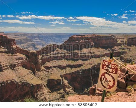 Do Not Cross Sign
