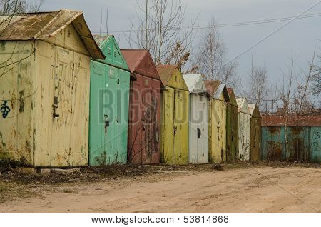 Metal garages in Vilnius, Lithuania