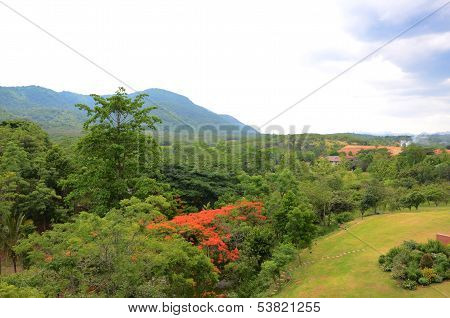 Aerial View Of Kao Yai National Park In Thailand